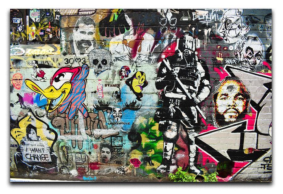 Graffiti Wall Abstract Canvas Print or Poster  - Canvas Art Rocks - 1