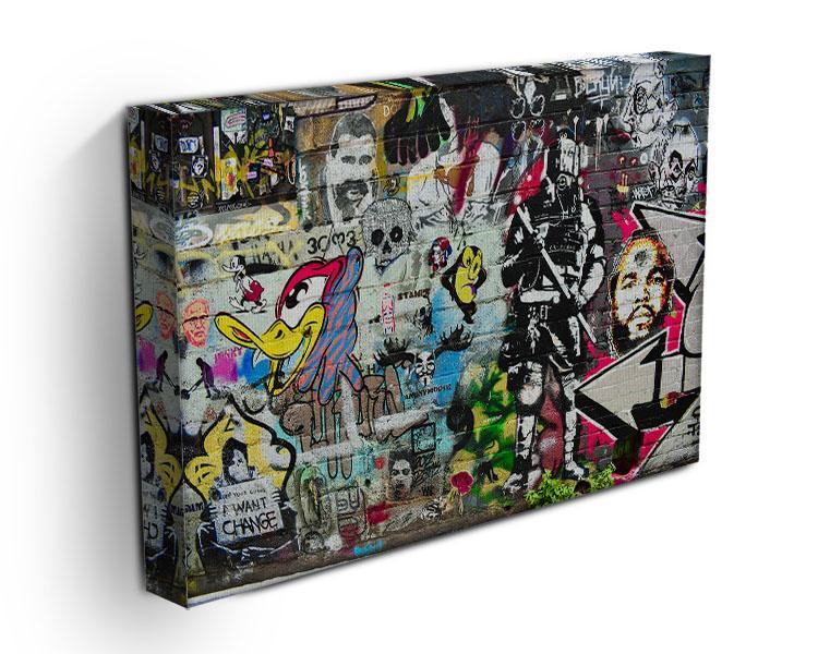 Graffiti Wall Abstract Canvas Print or Poster - Canvas Art Rocks - 3