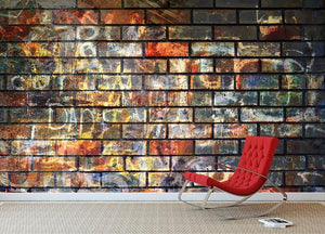 Graffiti wall Wall Mural Wallpaper - Canvas Art Rocks - 2