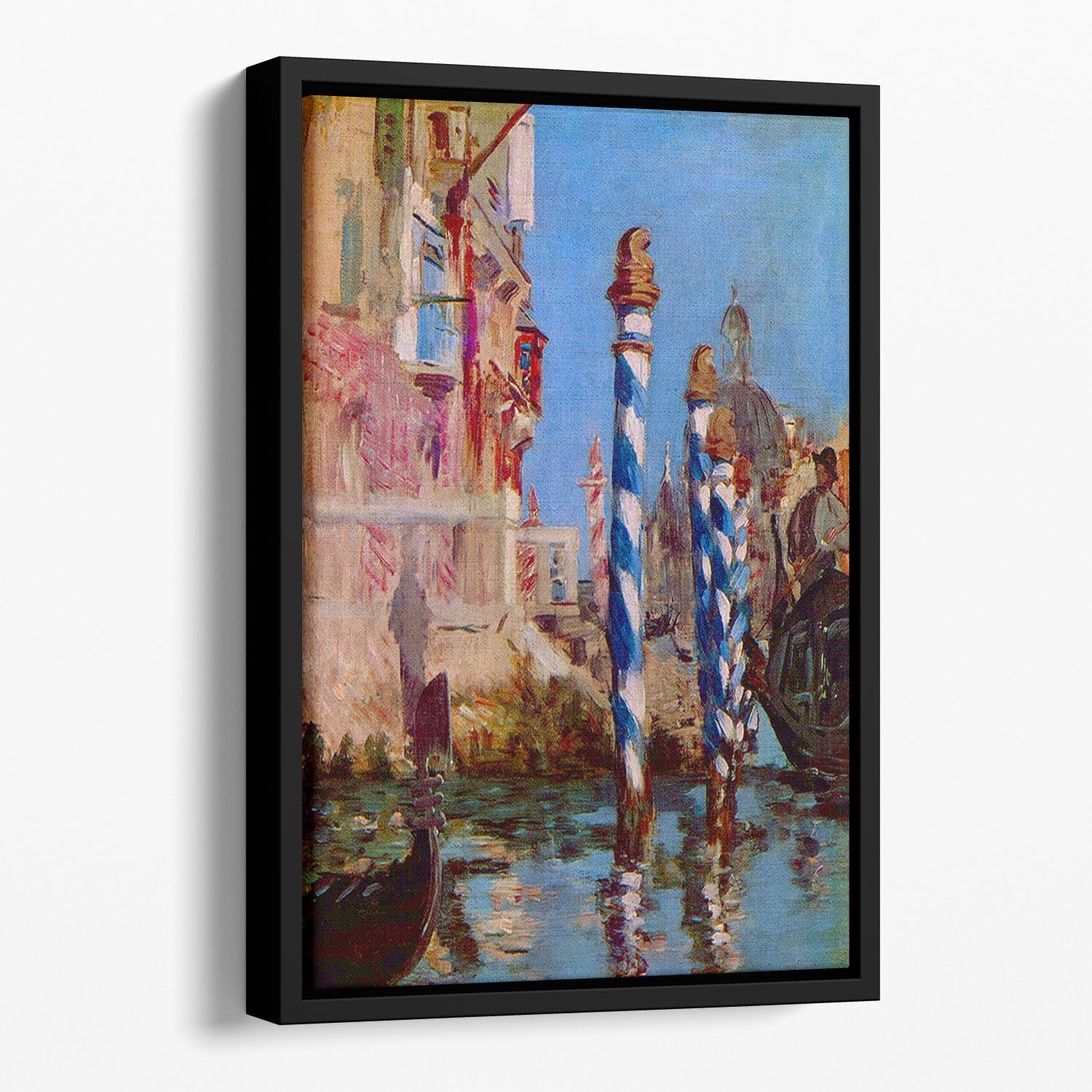 Grand Canal in Venice by Edouard Manet Floating Framed Canvas