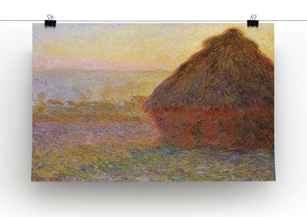 Graystacks by Monet Canvas Print & Poster - Canvas Art Rocks - 2