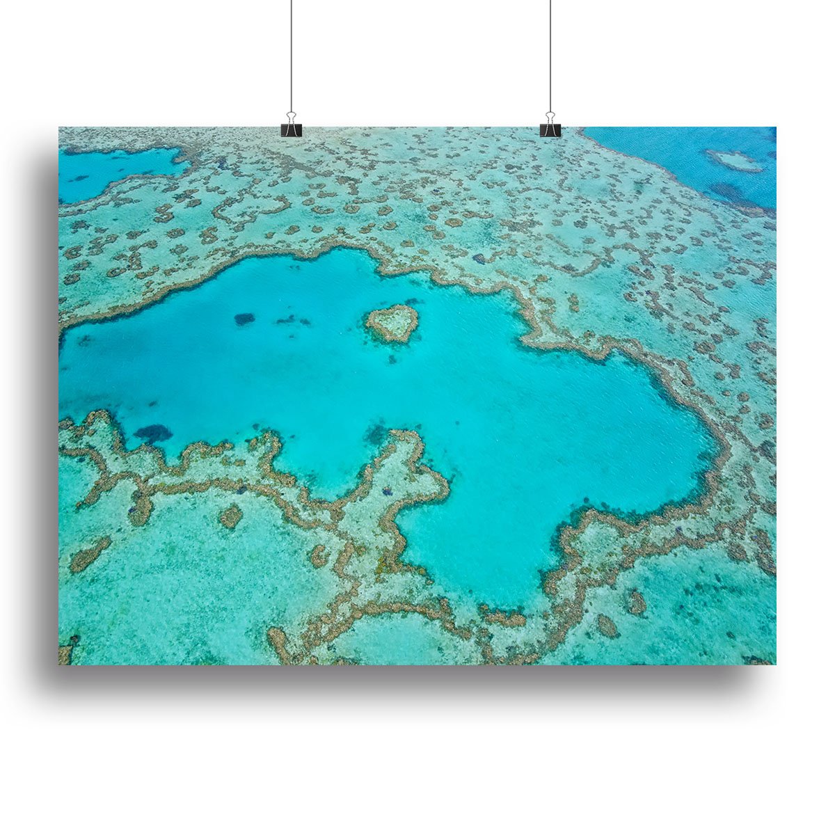 Great Barrier Reef Aerial View Canvas Print or Poster