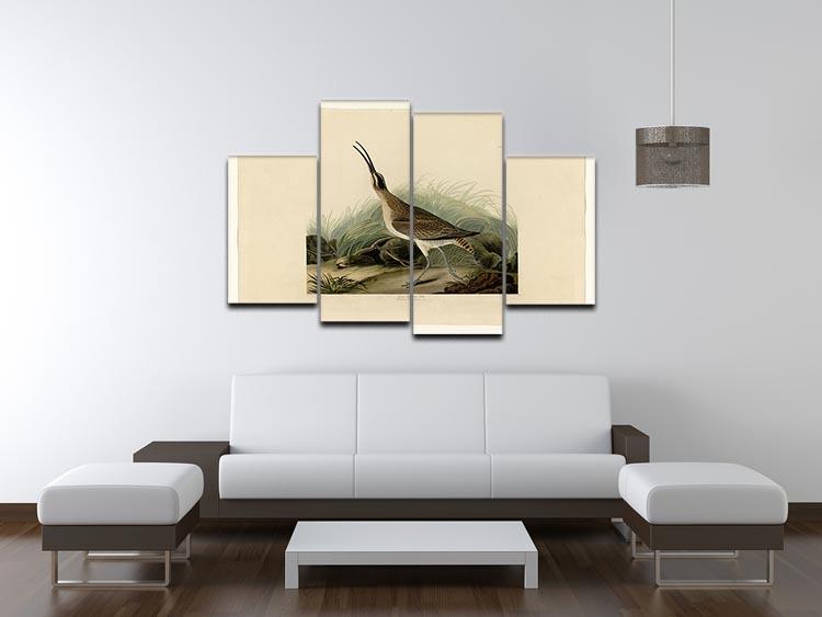 Great Esquimaux Curlew by Audubon 4 Split Panel Canvas - Canvas Art Rocks - 3