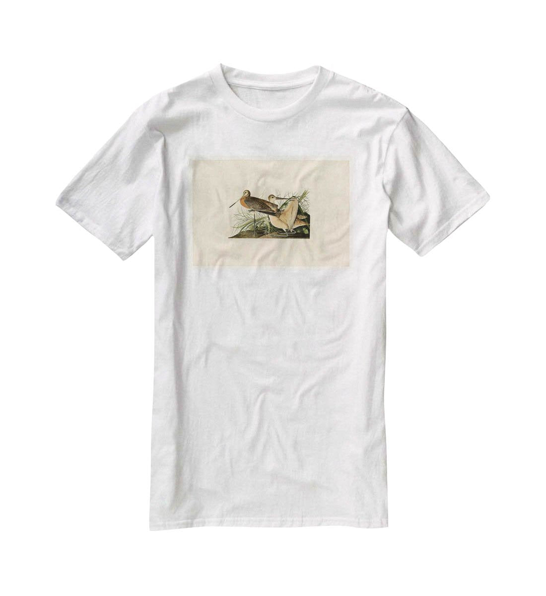 Great Marbled Godwit by Audubon T-Shirt - Canvas Art Rocks - 5