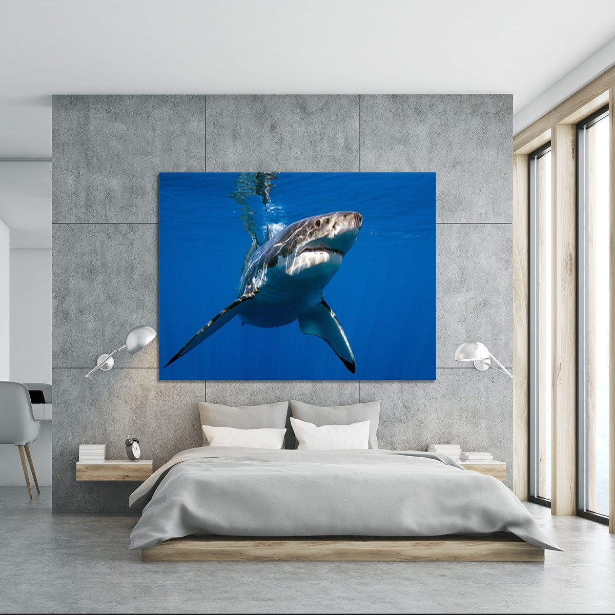 Great White Canvas Print or Poster