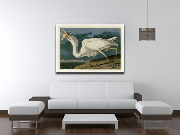 Great White Heron by Audubon Canvas Print or Poster - Canvas Art Rocks - 4