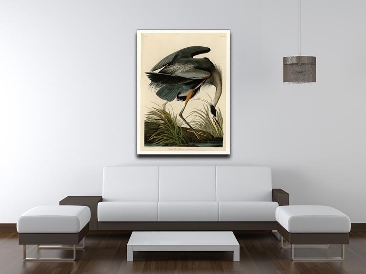 Great blue Heron by Audubon Canvas Print or Poster - Canvas Art Rocks - 4