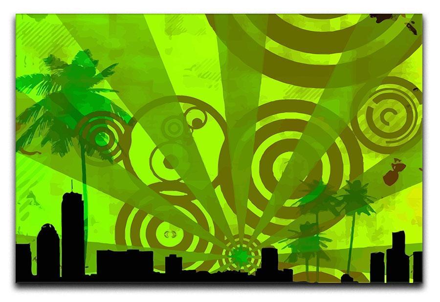 Green Urban Abstract Canvas Print or Poster  - Canvas Art Rocks - 1