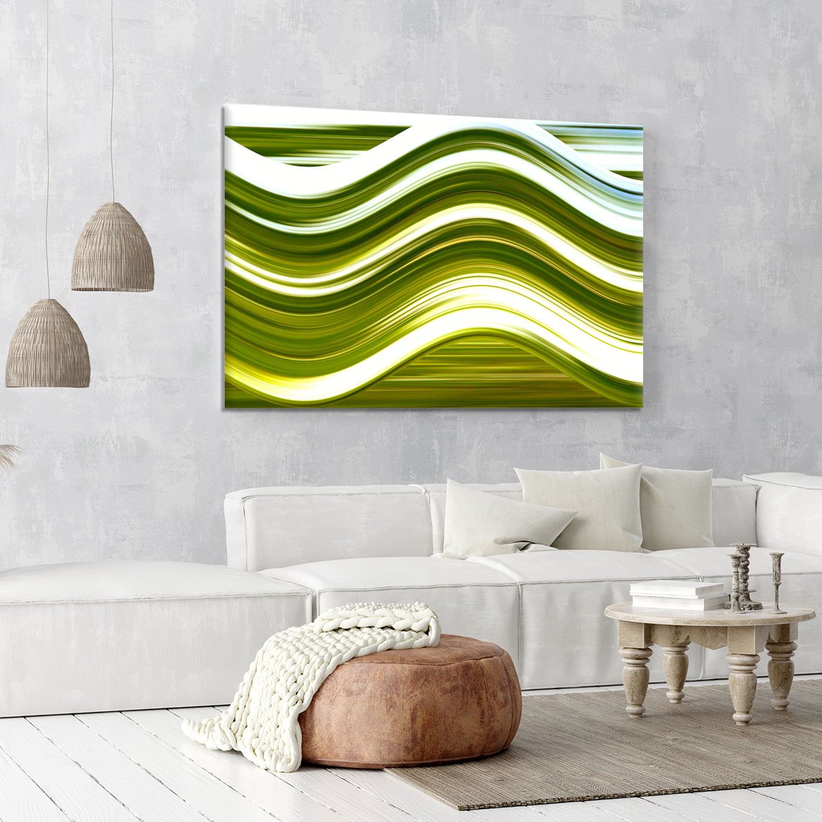 Green Wave Canvas Print or Poster