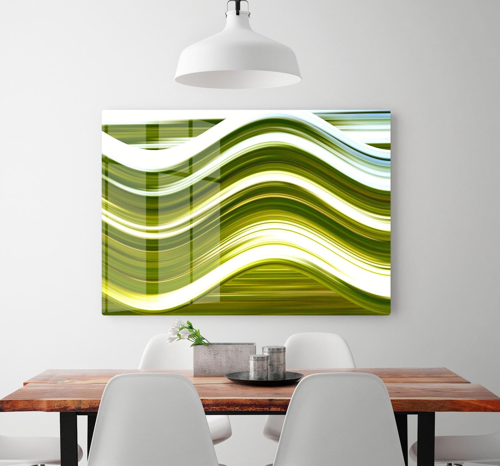 Green Wave HD Metal Print - Canvas Art Rocks - 2