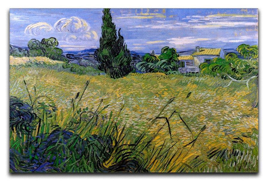 Green Wheat Field with Cypress by Van Gogh Canvas Print & Poster  - Canvas Art Rocks - 1