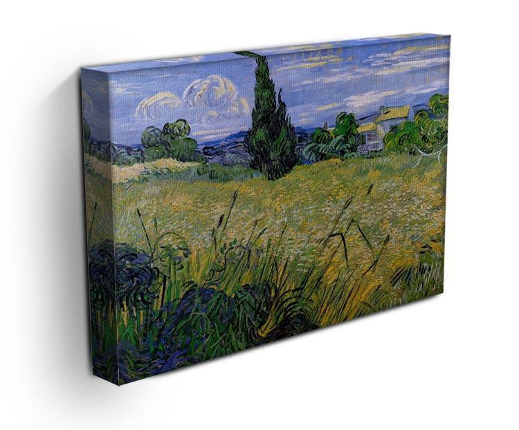 Green Wheat Field with Cypress by Van Gogh Canvas Print & Poster - Canvas Art Rocks - 3