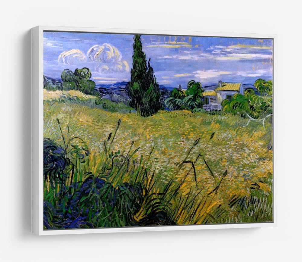Green Wheat Field with Cypress by Van Gogh HD Metal Print
