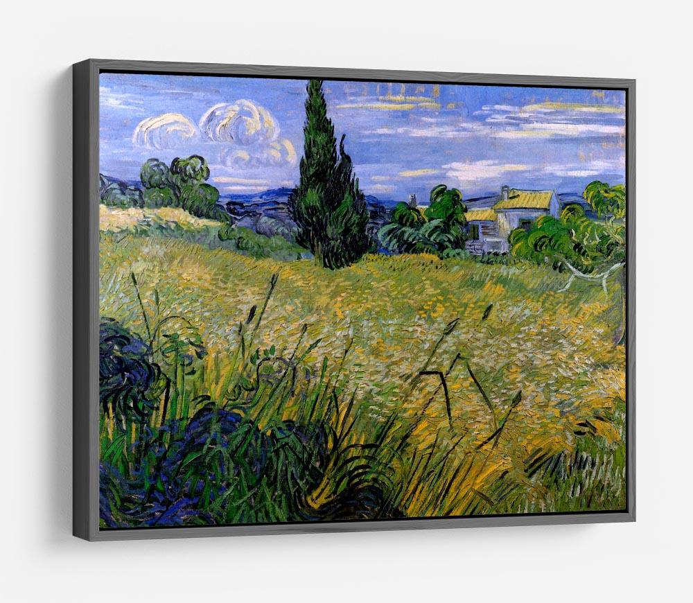Green Wheat Field with Cypress by Van Gogh HD Metal Print
