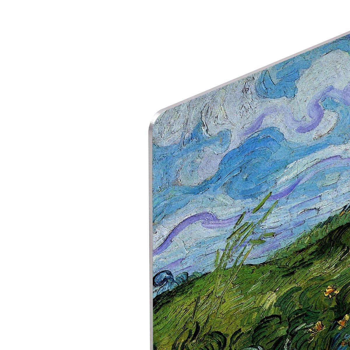 Green Wheat Fields by Van Gogh HD Metal Print