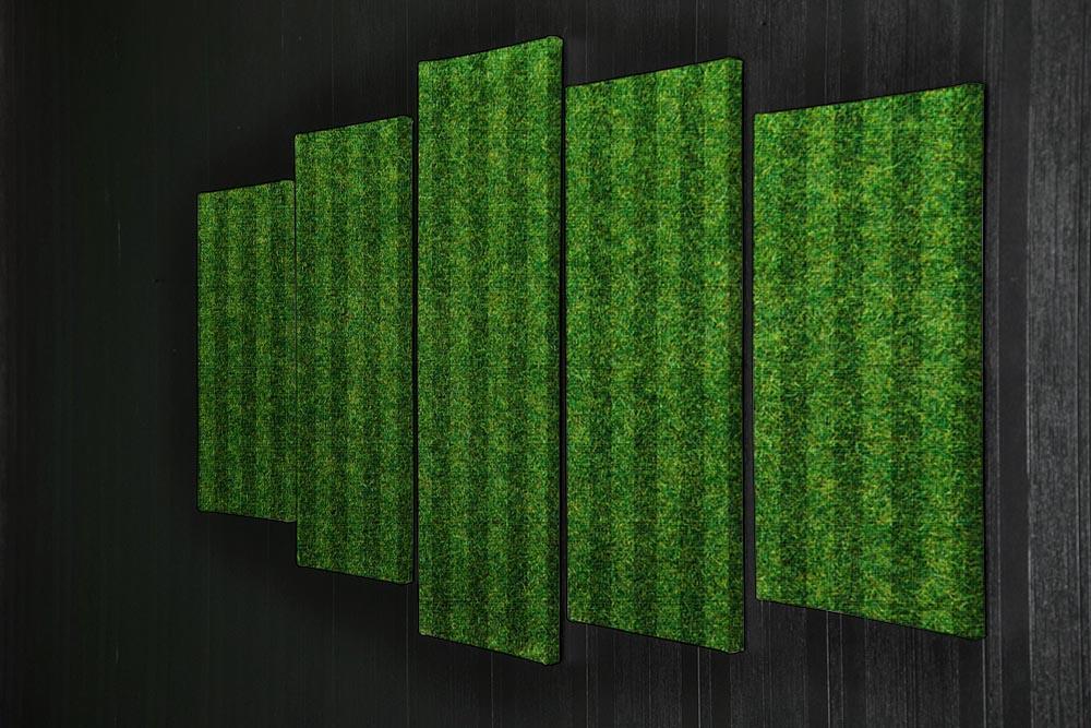 Green grass soccer field 5 Split Panel Canvas  - Canvas Art Rocks - 2