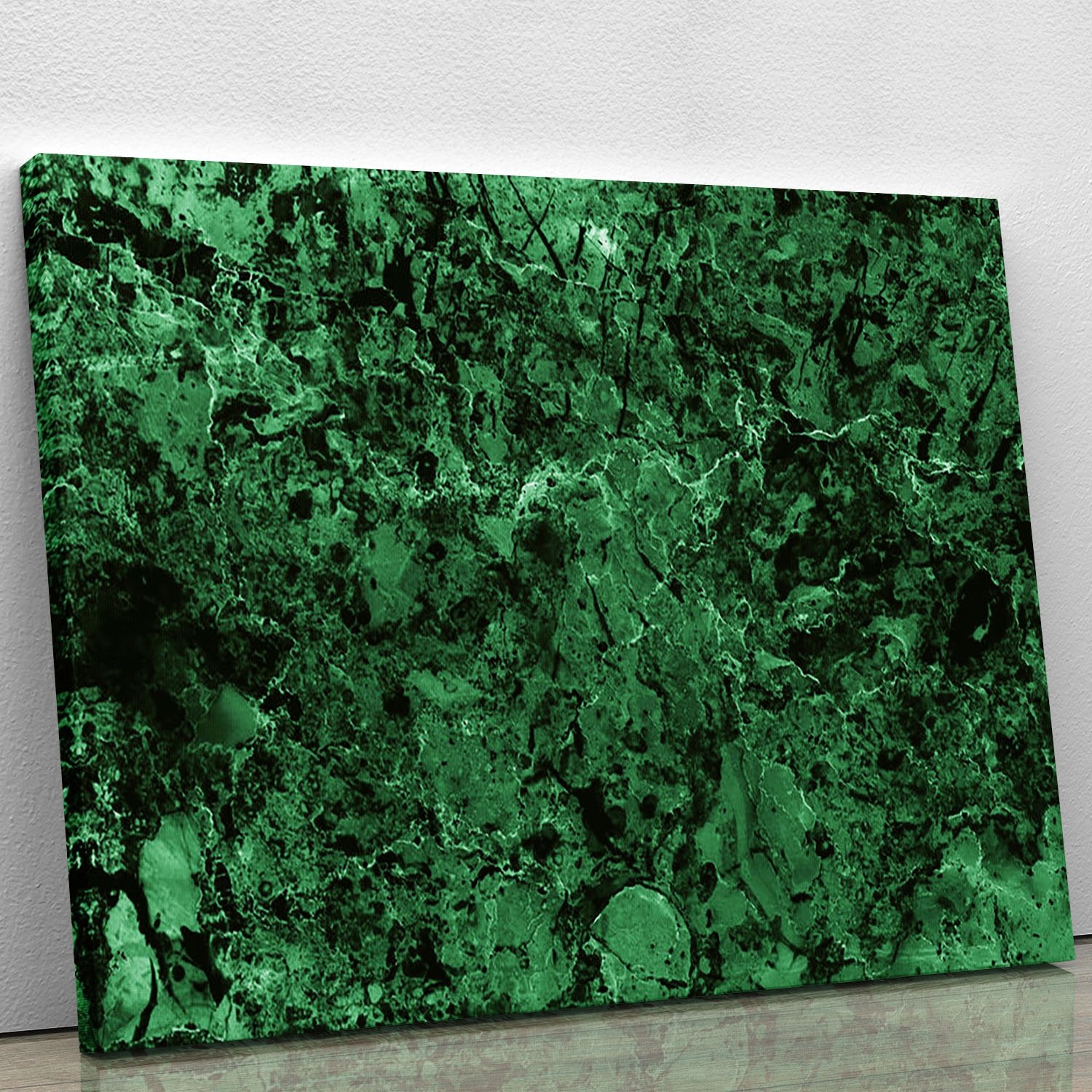 Green marble tiles seamless Canvas Print or Poster