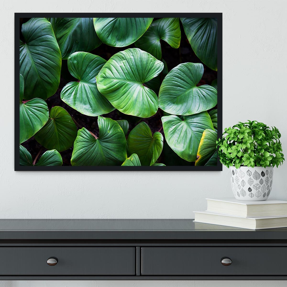 Green plant Framed Print - Canvas Art Rocks - 2
