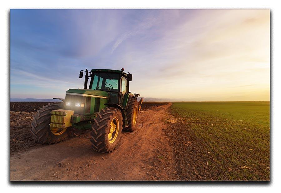 Green tractor Canvas Print or Poster  - Canvas Art Rocks - 1