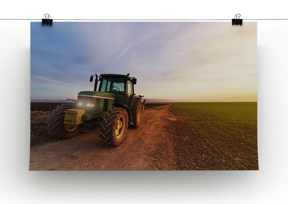 Green tractor Canvas Print or Poster - Canvas Art Rocks - 2