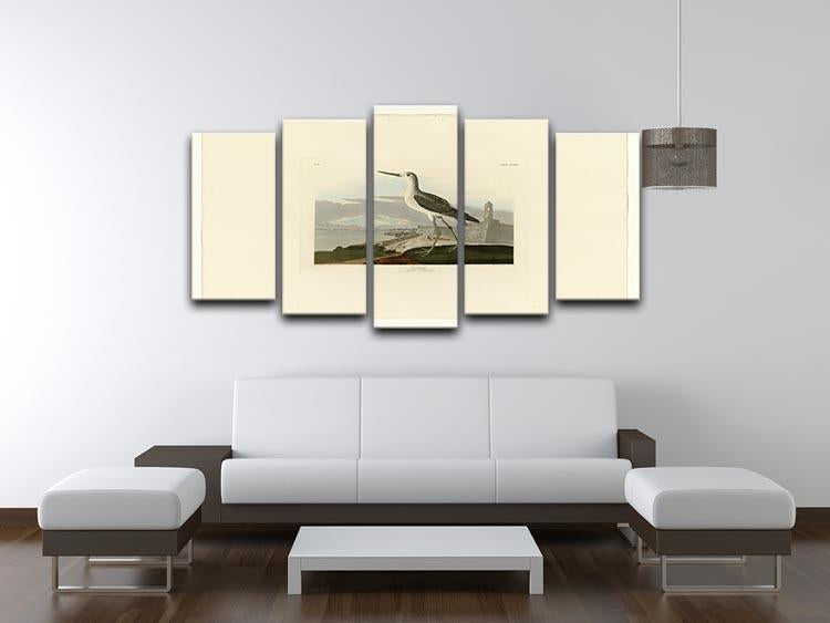 Greenshank by Audubon 5 Split Panel Canvas - Canvas Art Rocks - 3