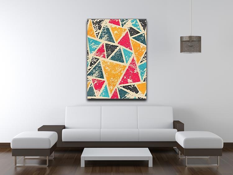Grunge colored triangle Canvas Print or Poster - Canvas Art Rocks - 4