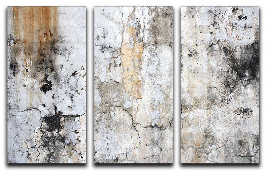 Grunge cracked wall 3 Split Panel Canvas Print - Canvas Art Rocks - 1