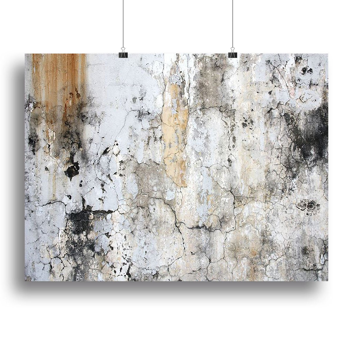 Grunge cracked wall Canvas Print or Poster