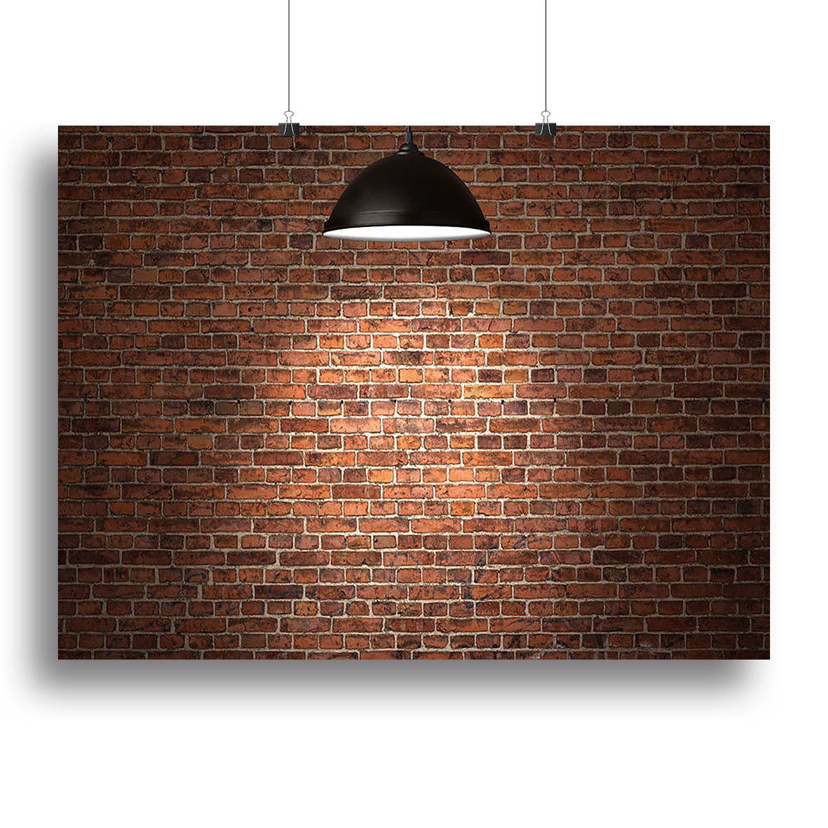 Grunge red brick Canvas Print or Poster