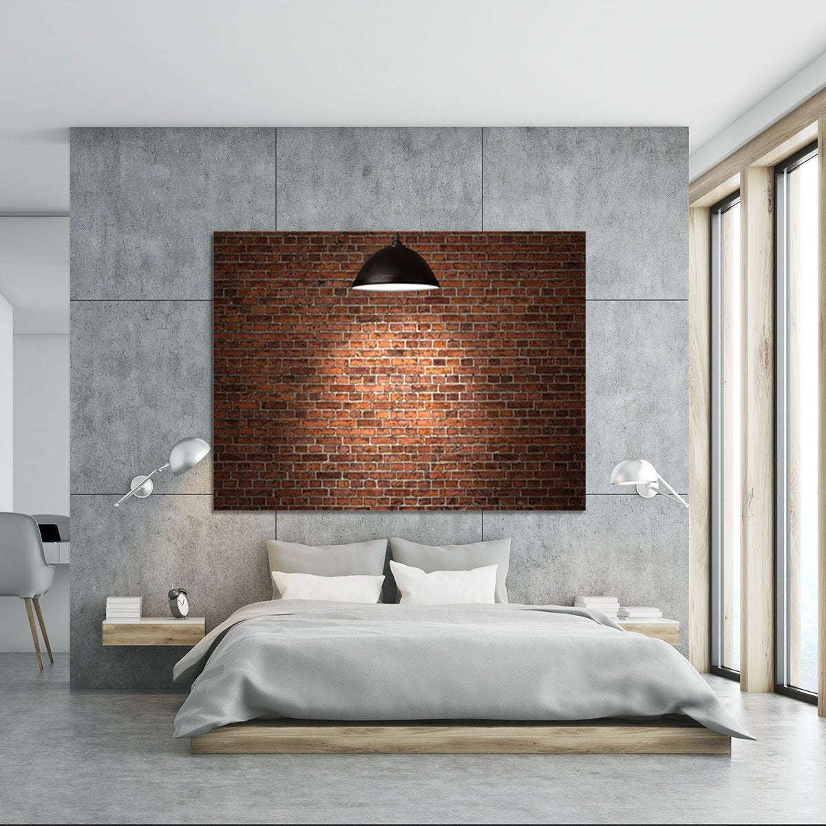 Grunge red brick Canvas Print or Poster