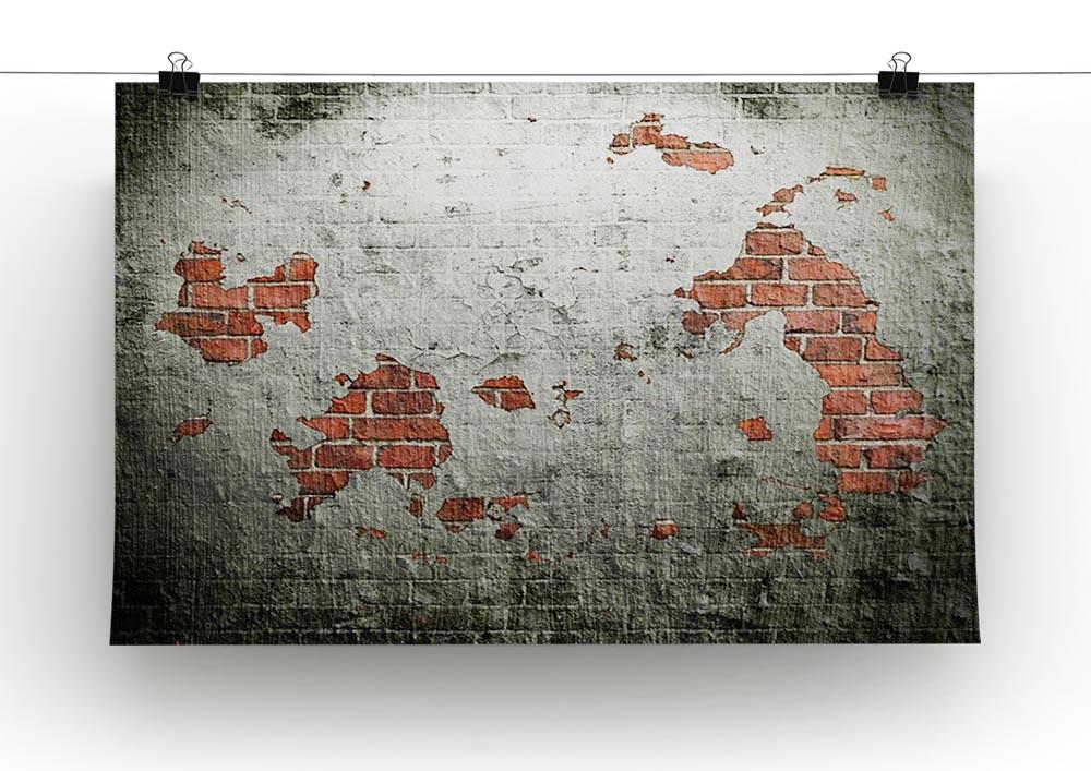 Grunge wall background Canvas Print or Poster - Canvas Art Rocks - 2