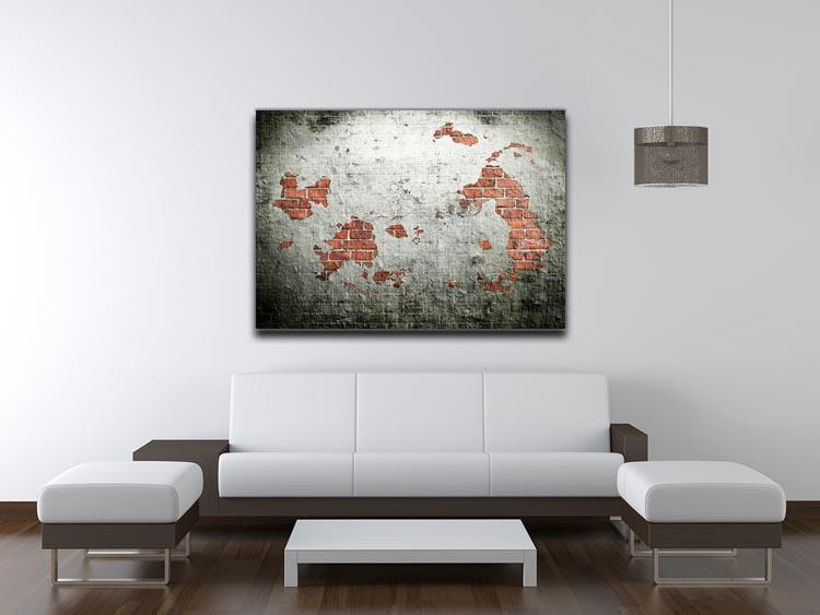 Grunge wall background Canvas Print or Poster - Canvas Art Rocks - 4