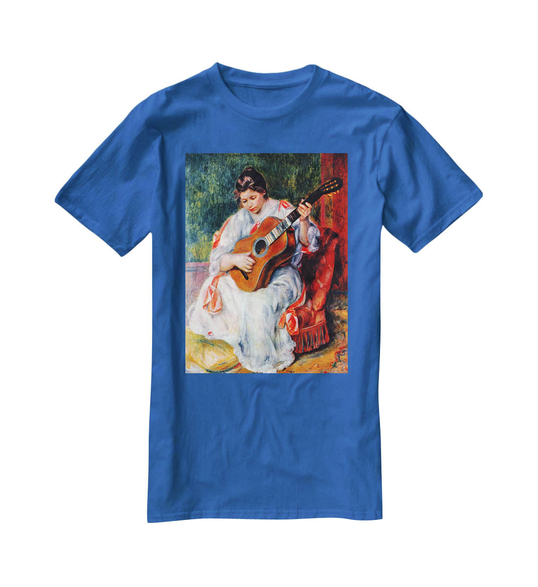 Guitarist by Renoir T-Shirt - Canvas Art Rocks - 2