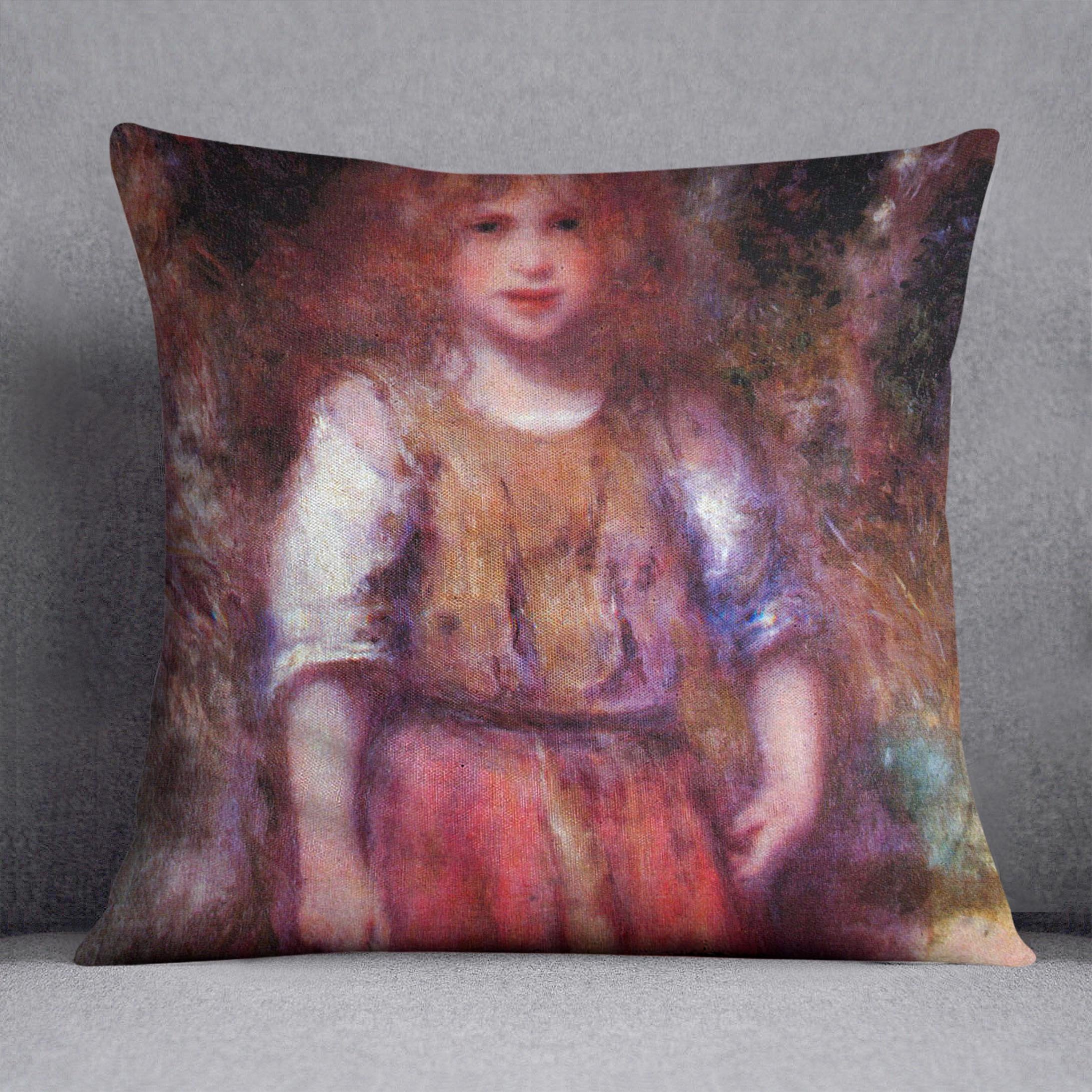Gypsy girl by Renoir Throw Pillow
