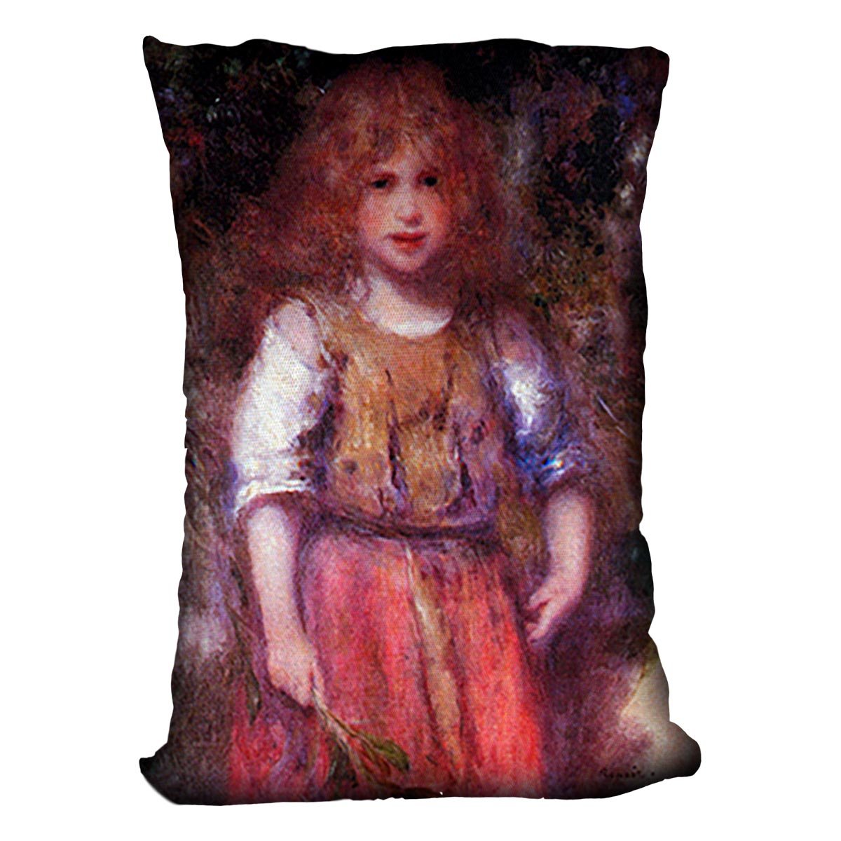 Gypsy girl by Renoir Throw Pillow