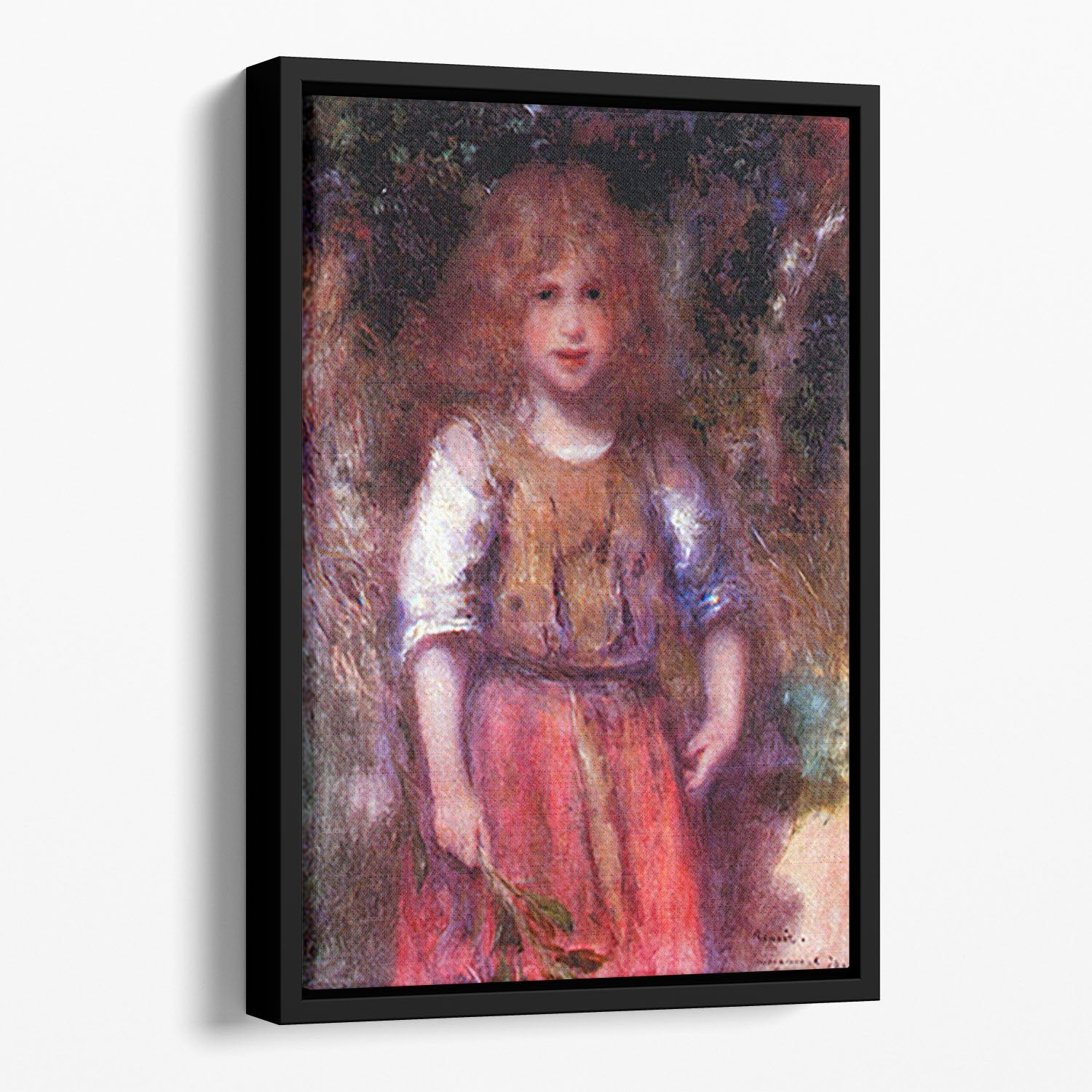 Gypsy girl by Renoir Floating Framed Canvas