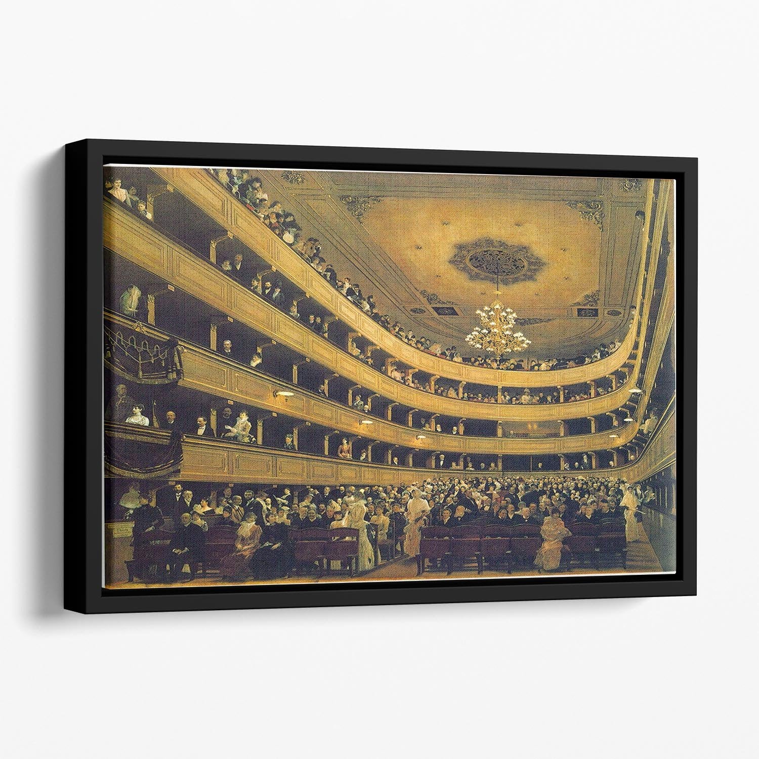 Hall by Klimt Floating Framed Canvas