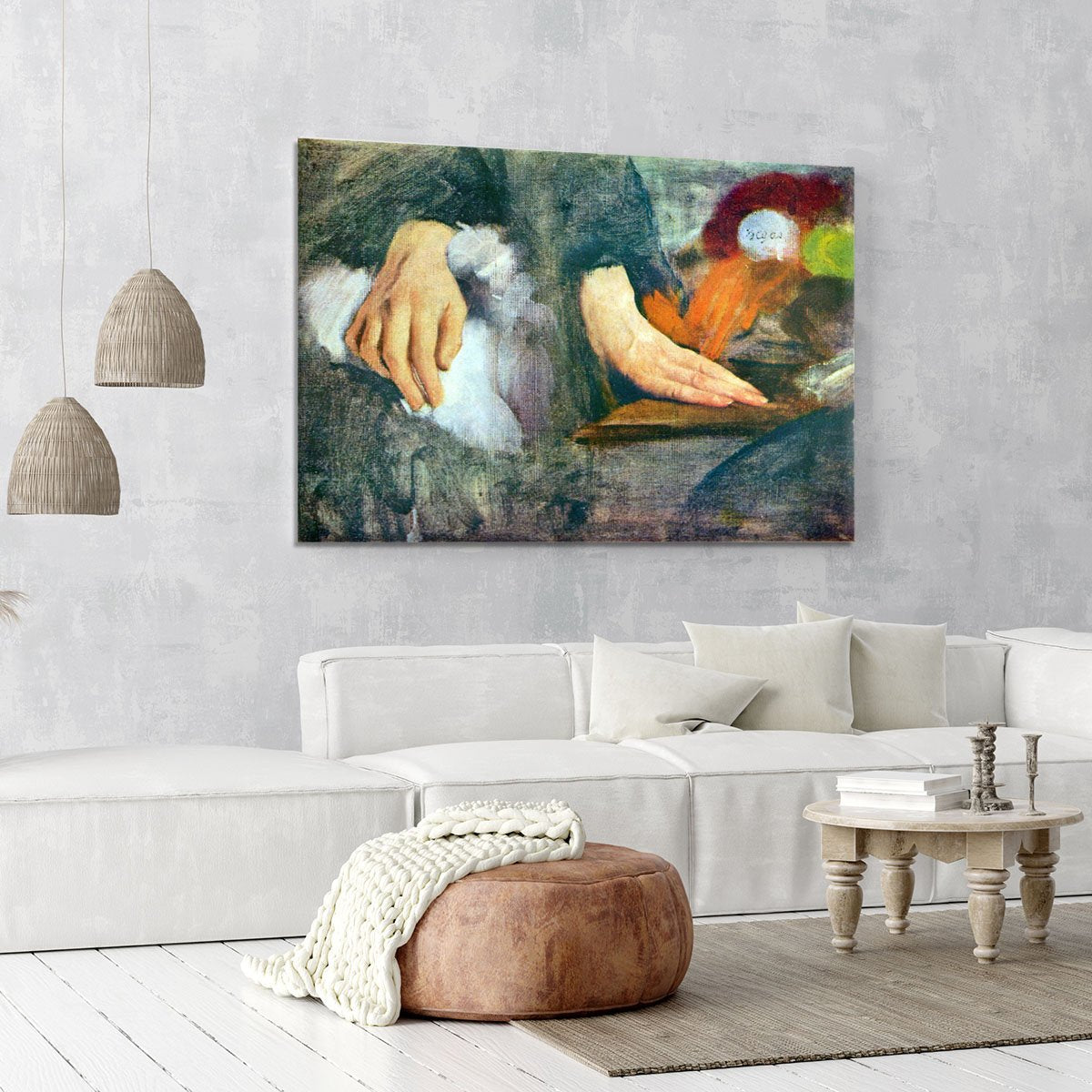 Hand Study by Degas Canvas Print or Poster