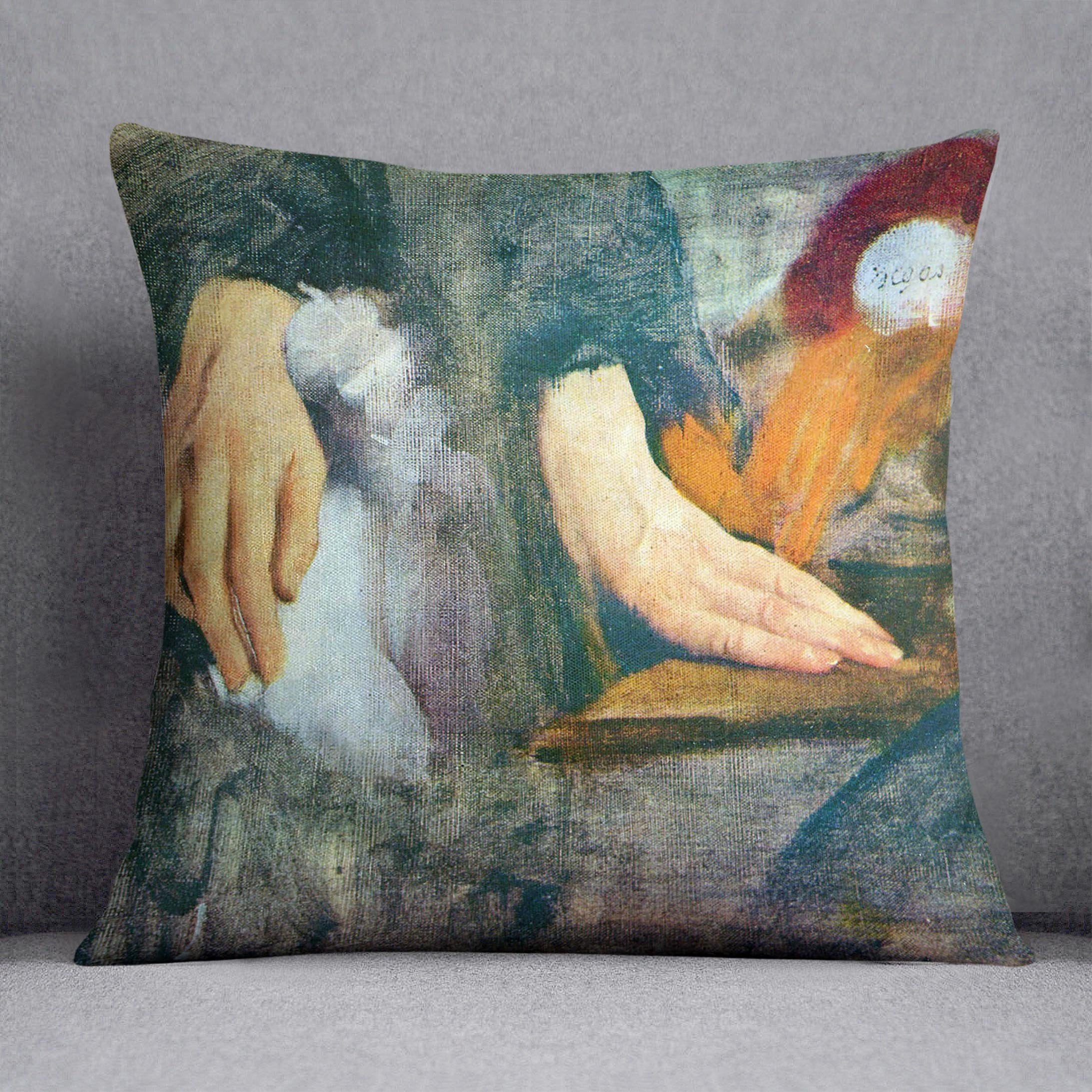 Hand Study by Degas Cushion