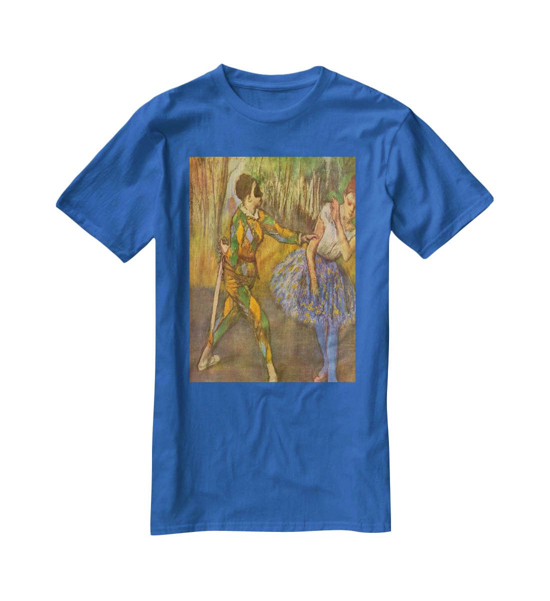 Harlequin and Columbine by Degas T-Shirt - Canvas Art Rocks - 2