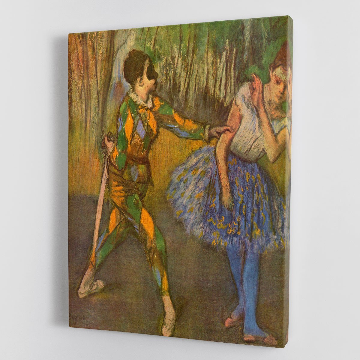 Harlequin and Columbine by Degas Canvas Print or Poster