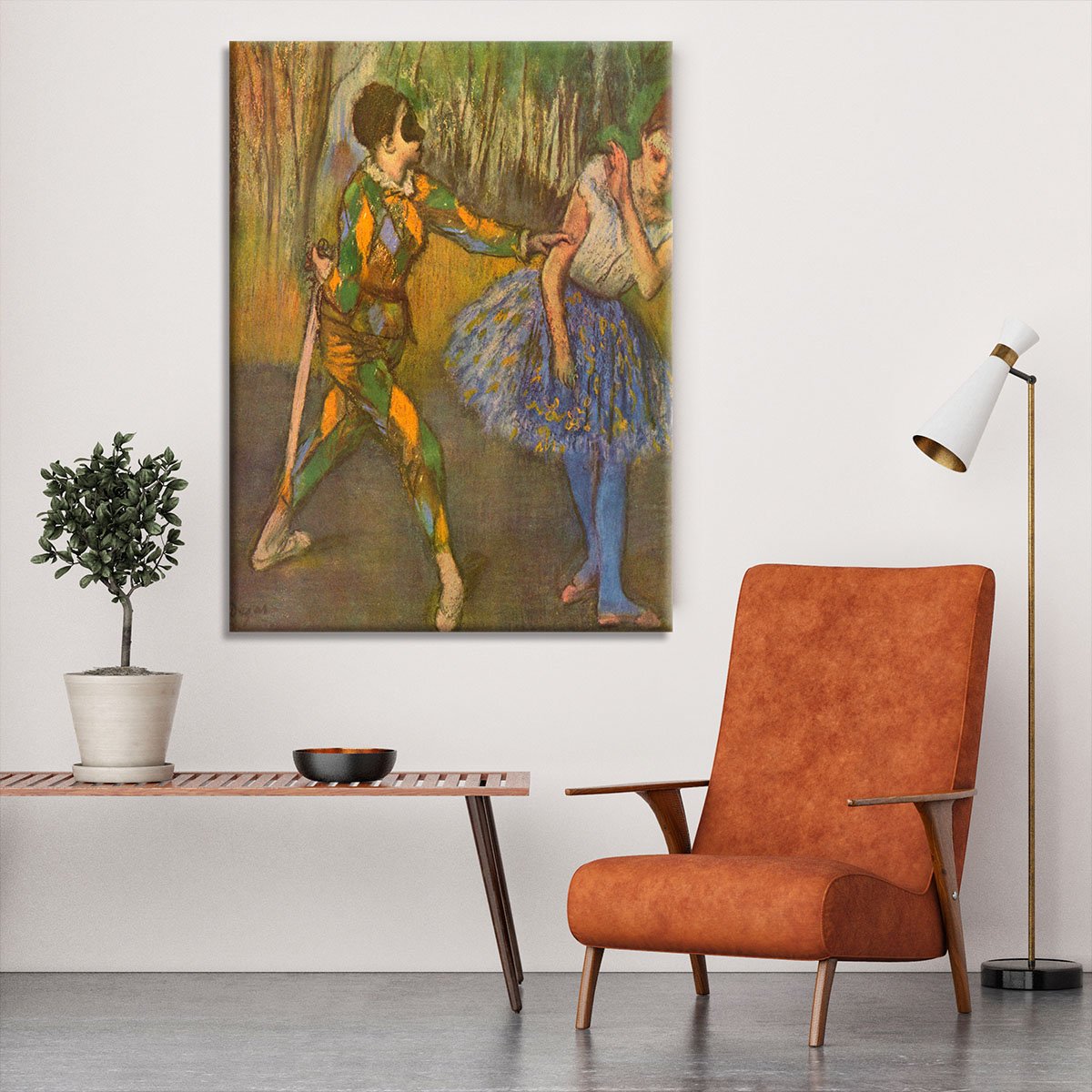 Harlequin and Columbine by Degas Canvas Print or Poster