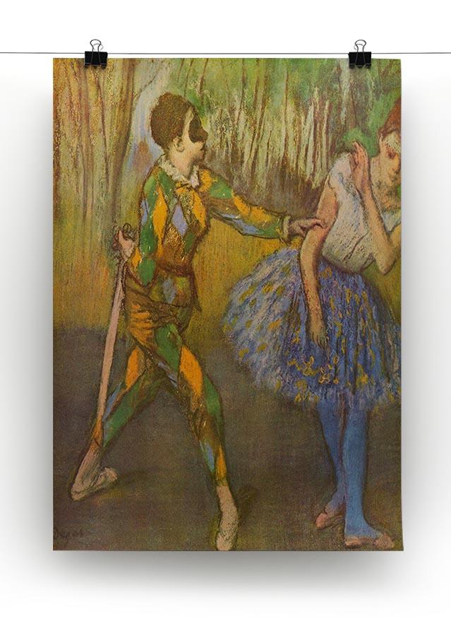 Harlequin and Columbine by Degas Canvas Print or Poster - Canvas Art Rocks - 2