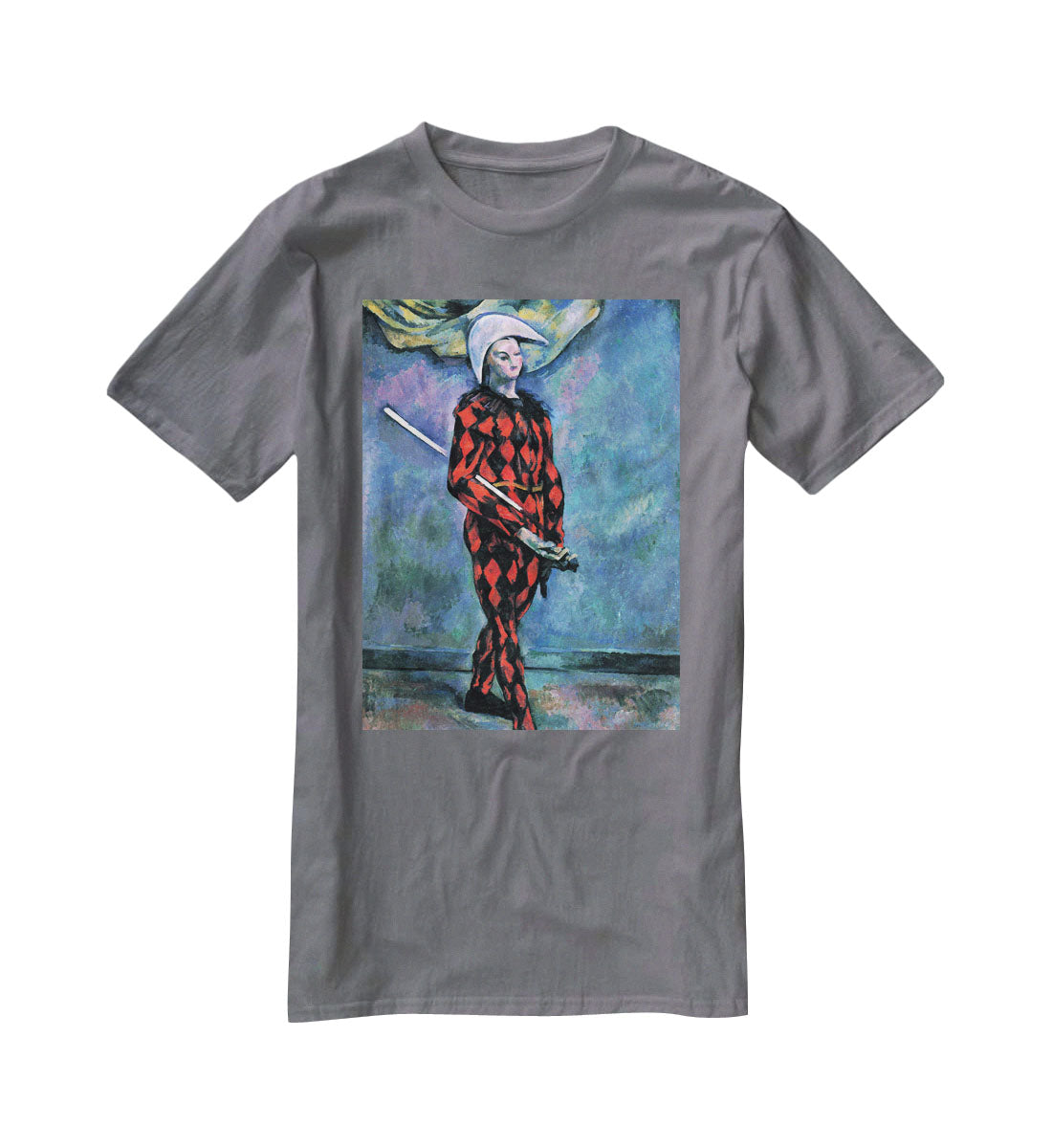 Harlequin by Cezanne T-Shirt - Canvas Art Rocks - 3
