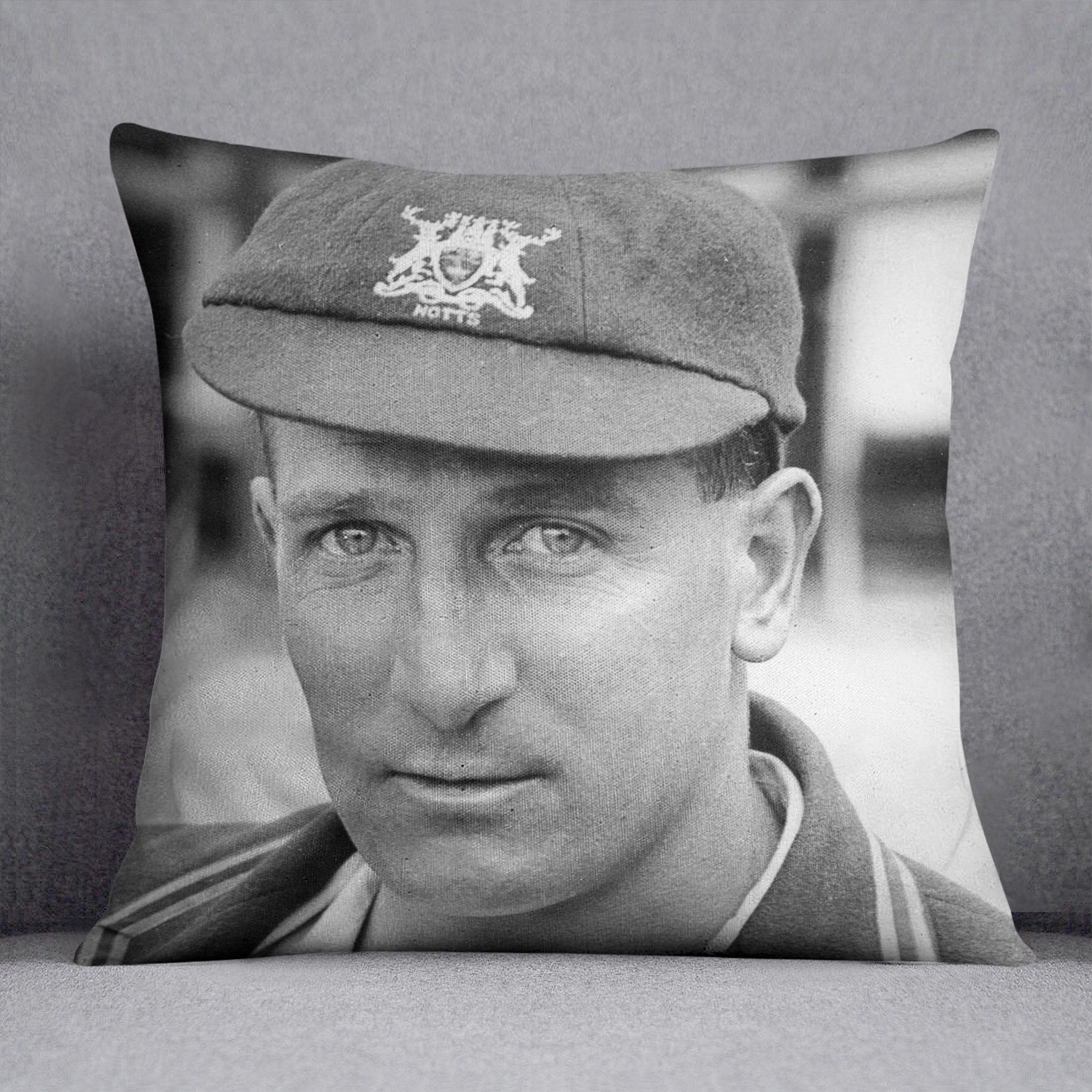 Harold Larwood, cricketer Cushion - Canvas Art Rocks - 1