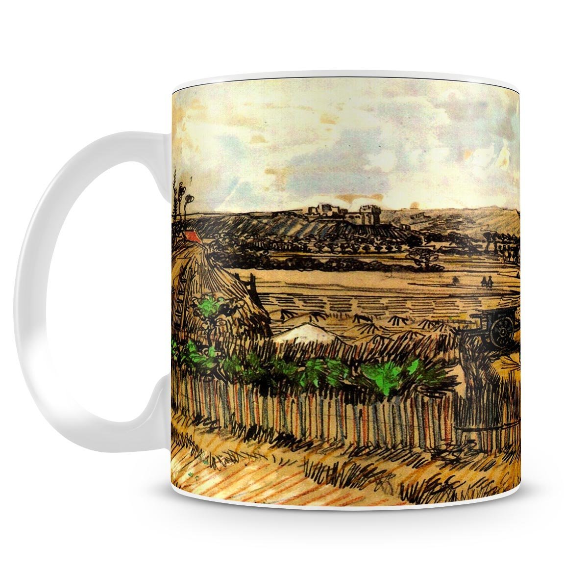 Harvest in Provence at the Left Montmajour by Van Gogh Mug - Canvas Art Rocks - 4