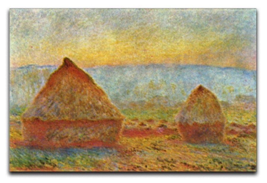 Haystack 1 by Monet Canvas Print & Poster  - Canvas Art Rocks - 1