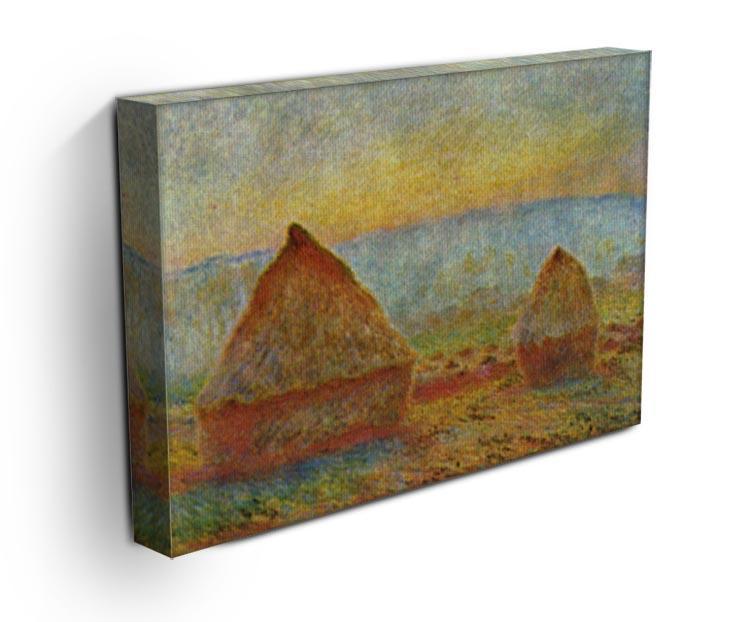 Haystack 1 by Monet Canvas Print & Poster - Canvas Art Rocks - 3