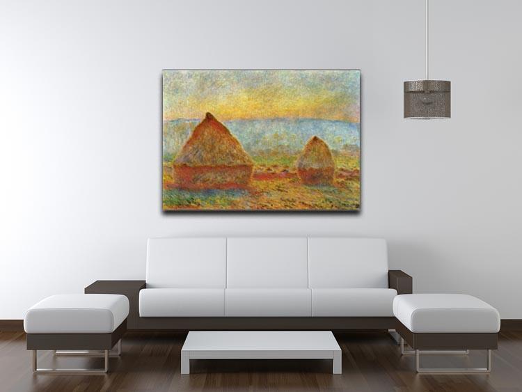 Haystack 1 by Monet Canvas Print & Poster - Canvas Art Rocks - 4