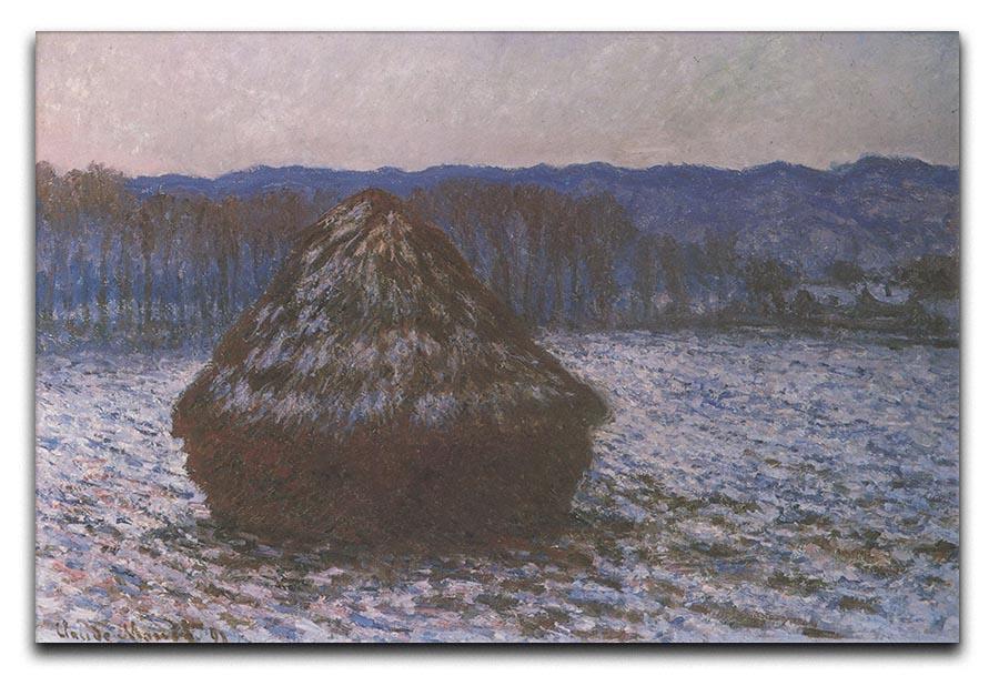 Haystacks 2 by Monet Canvas Print & Poster  - Canvas Art Rocks - 1